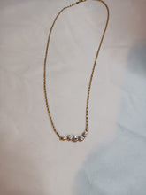 Load image into Gallery viewer, Diamond Necklace; 14k yellow gold