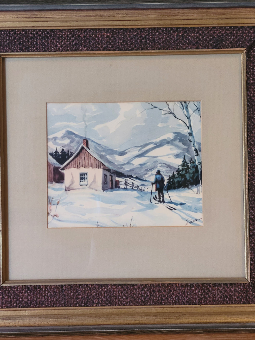 Walking in snow by A.J. Merrill