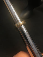 Load image into Gallery viewer, 14k yellow gold nugget ring with multi color stone inlay (boulder opal) Size 5.25
