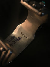 Load image into Gallery viewer, Wide Navajo silver-color watch bracelet with turquoise
