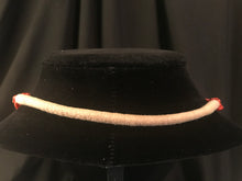 Load image into Gallery viewer, 7 strand necklace of small red glass beads with chips of coral
