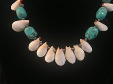 Load image into Gallery viewer, Necklace with medium-sized block beads interspersed
