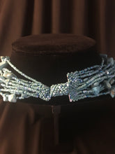 Load image into Gallery viewer, 12 strand glass turquoise necklace.
