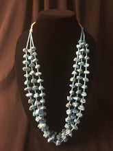Load image into Gallery viewer, 3 Strand all block necklace. 1980’s
