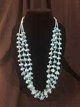 Load image into Gallery viewer, 3 Strand all block necklace. 1980’s
