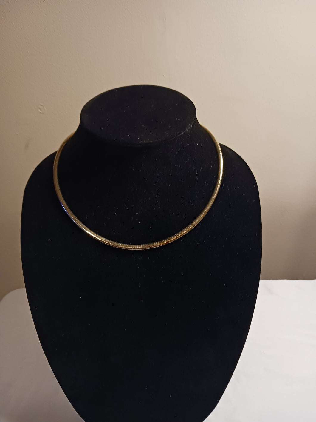 14k yellow gold serpentine choker