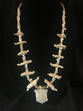 Load image into Gallery viewer, Single strand mother-of-pearl turtle carving necklace.
