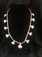 Load image into Gallery viewer, Single strand necklace of imported heishi beads &amp; birds
