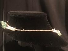 Load image into Gallery viewer, Santo Domingo 3 strand olive heishi necklace with varied shape turquoise tabs.
