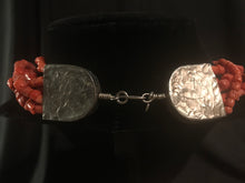 Load image into Gallery viewer, Five strands of large dyed Asian bamboo coral beads
