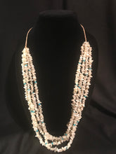 Load image into Gallery viewer, 4 strand mother-of-pearl chip necklace

