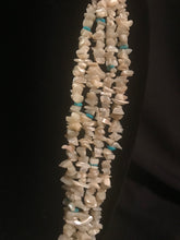 Load image into Gallery viewer, 4 strand mother-of-pearl chip necklace
