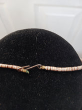 Load image into Gallery viewer, Single strand heshe brown shell and turquoise (repair may be needed)
