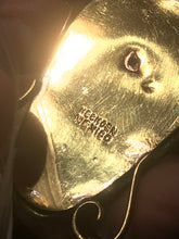 Load image into Gallery viewer, Dyed green onyx feathered headdress figure necklace with earrings
