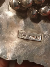 Load image into Gallery viewer, Zuni squash blossom necklace with bracelet and earrings; Artist W M Zunie
