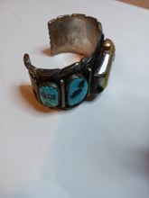 Load image into Gallery viewer, Men&#39;s old-style turquoise watchband (needs repair)
