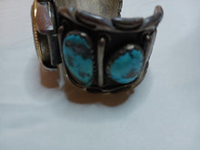 Load image into Gallery viewer, Men&#39;s old-style turquoise watchband (needs repair)
