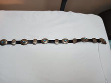 Load image into Gallery viewer, Small Navajo concho belt or hand band; artist signed

