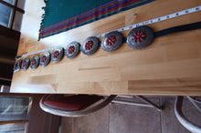 Load image into Gallery viewer, Navajo coral concha belt 46&quot;-48&quot;; signed by artist
