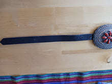 Load image into Gallery viewer, Navajo coral concha belt 46&quot;-48&quot;; signed by artist
