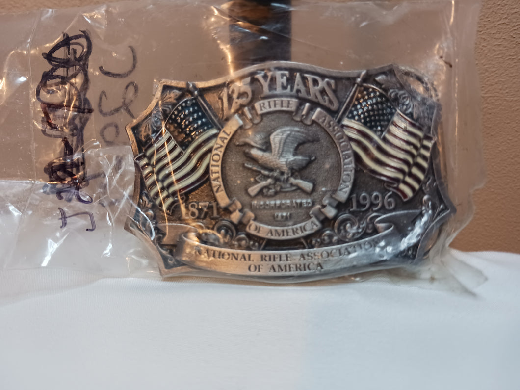 Commemorative 125 year NRA anniversary belt buckle