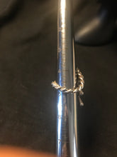 Load image into Gallery viewer, Zuni style ring with small turquoise stone; Size 4.75
