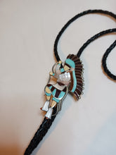 Load image into Gallery viewer, Zuni dancing figure bolo tie
