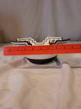 Load image into Gallery viewer, Zuni brown frogs and black tadpoles on white terrace bowl by Quanita Kalestewa b. 1932
