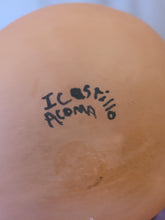 Load image into Gallery viewer, Acoma Pueblo Storyteller/Friendship bowl with small turtle at bottom center by Irene Castillo
