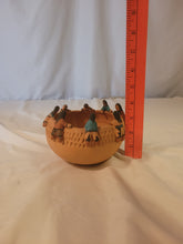 Load image into Gallery viewer, Acoma Pueblo Storyteller/Friendship bowl with small turtle at bottom center by Irene Castillo
