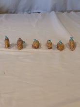 Load image into Gallery viewer, Set of 6 Zuni fetish animals carved from stone. Signed.
