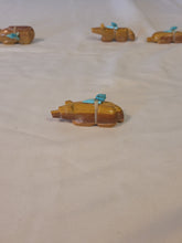 Load image into Gallery viewer, Set of 6 Zuni fetish animals carved from stone. Signed.
