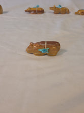 Load image into Gallery viewer, Set of 6 Zuni fetish animals carved from stone. Signed.
